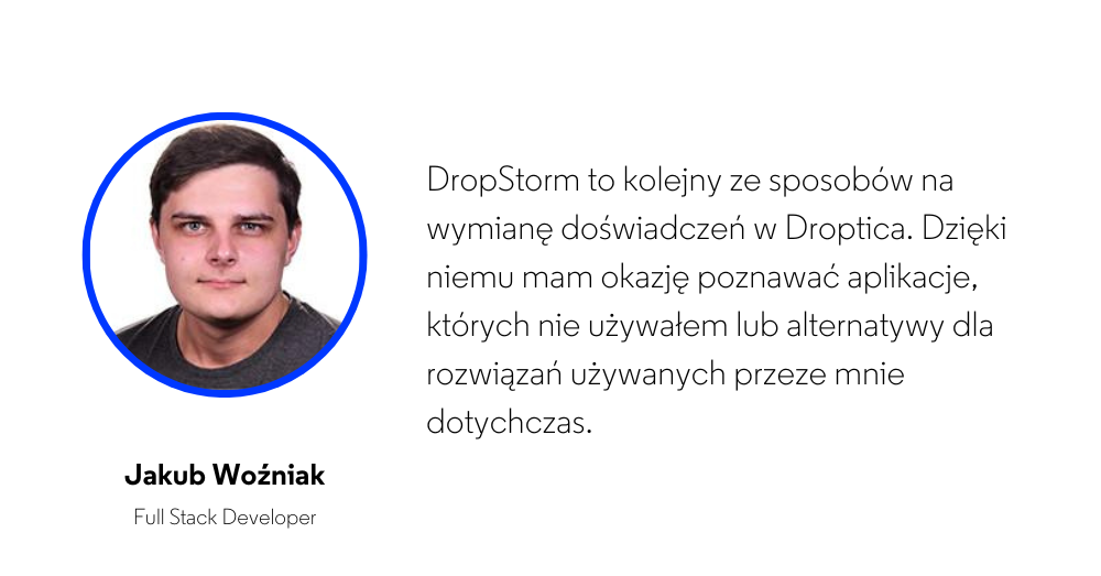 DropStorm to incjatywa, która ma na celu integrację oraz wspieranie prowadzenia bloga