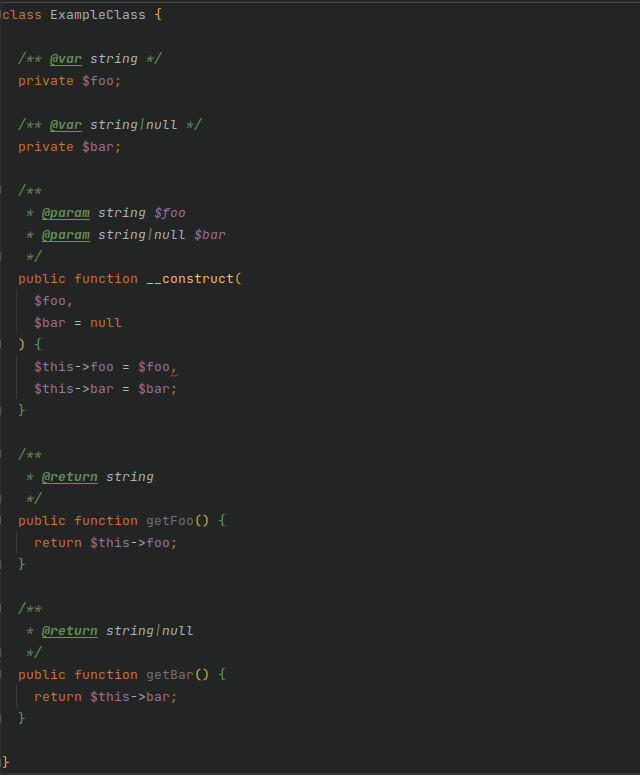 Przykładowy kod w PHP 5.6, pokazujący charakterystykę ówczesnej składni